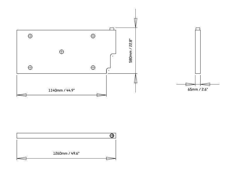 UPRIGHT WATER TANK / FLAT