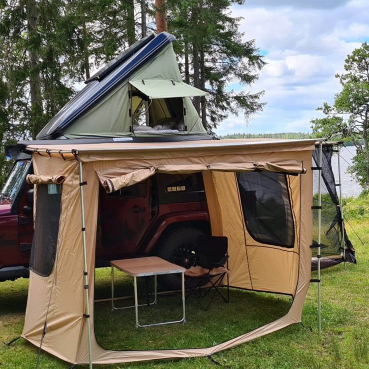 Väggar till 250x250 Markis