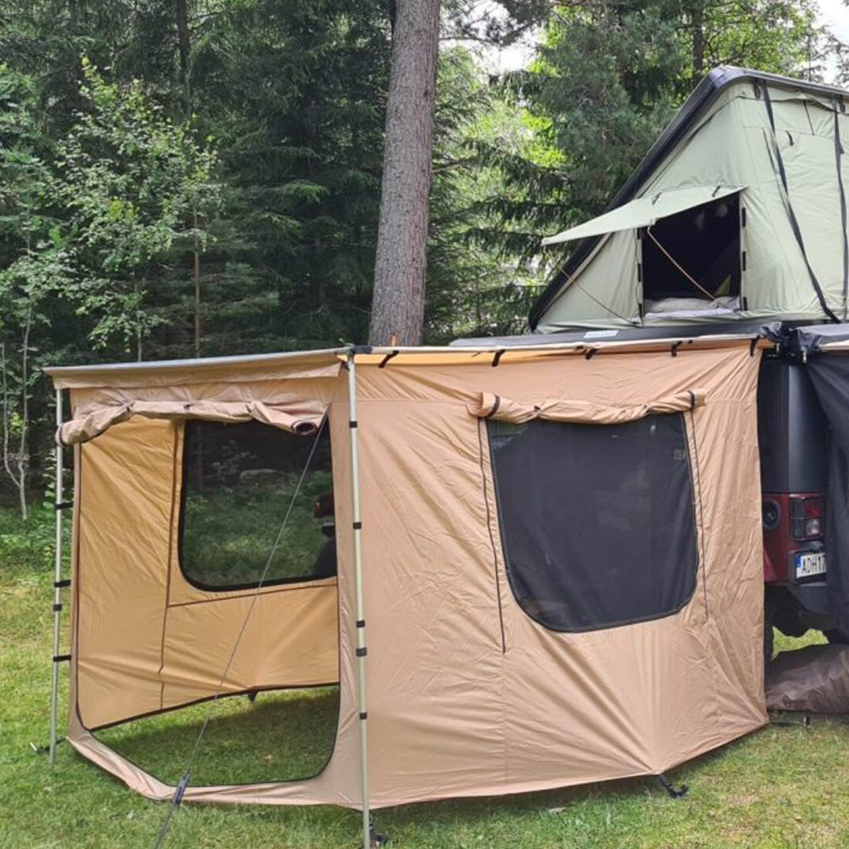 Väggar till 250x250 Markis